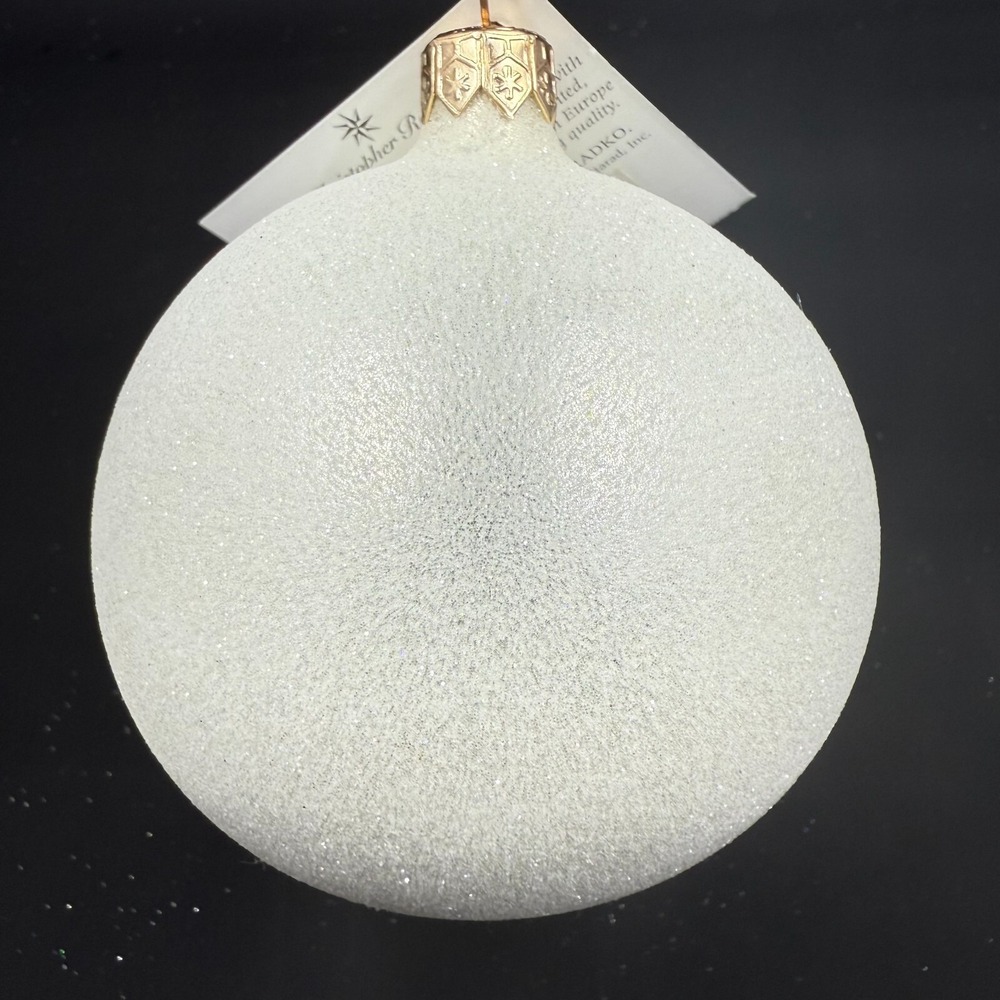 1998 Christopher Radko Frost White 3"‎ Ornament 98-143-8